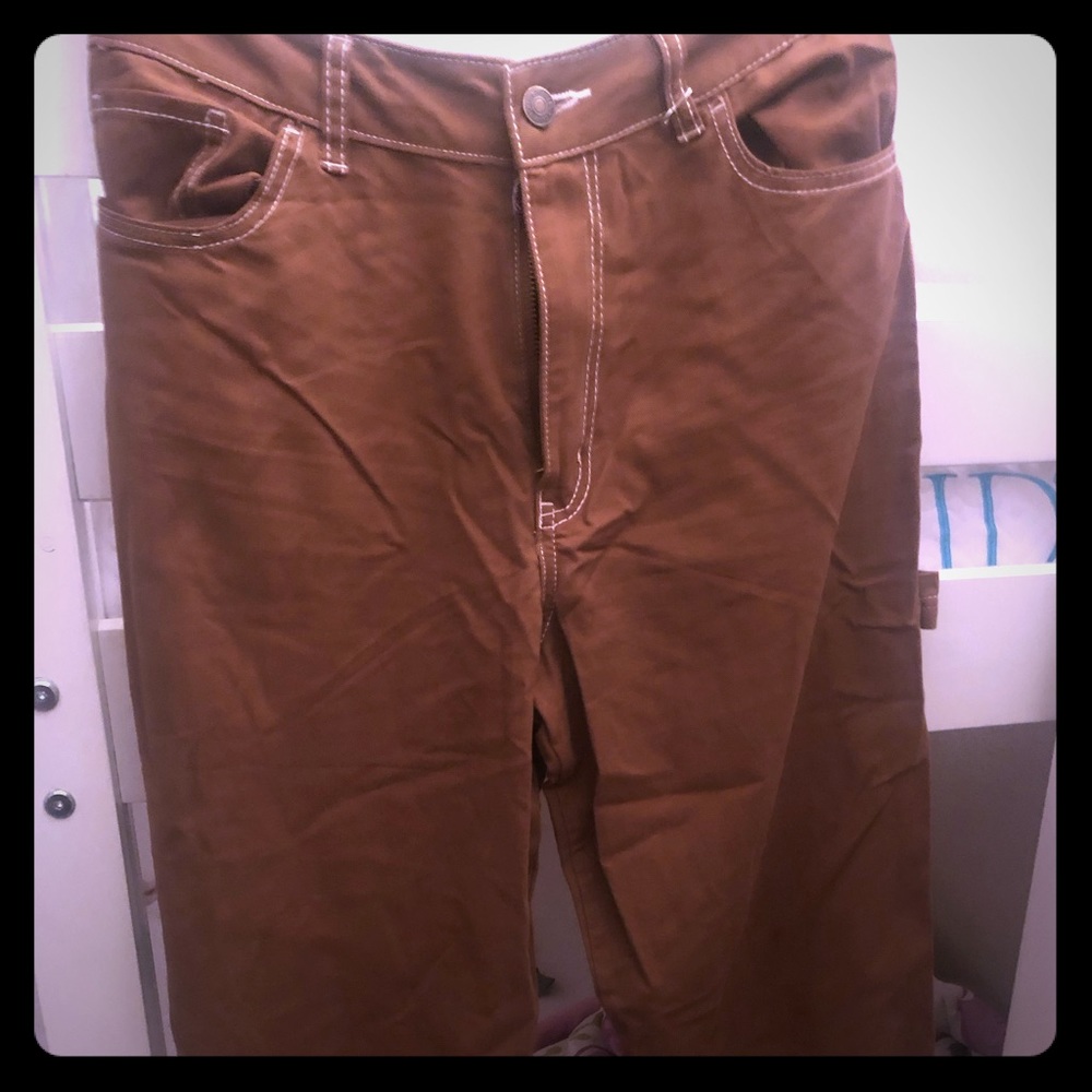 Brown wide leg pants